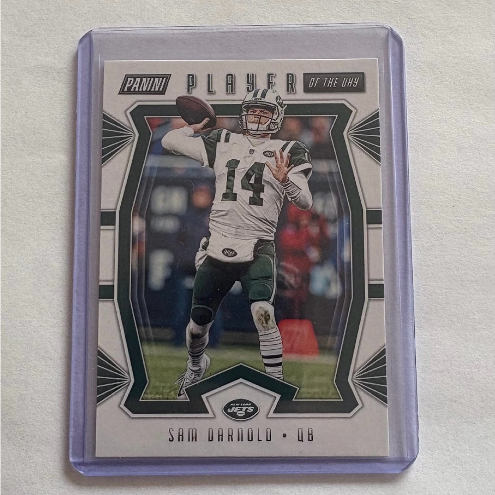 Panini NFL Card with Green and White Accents